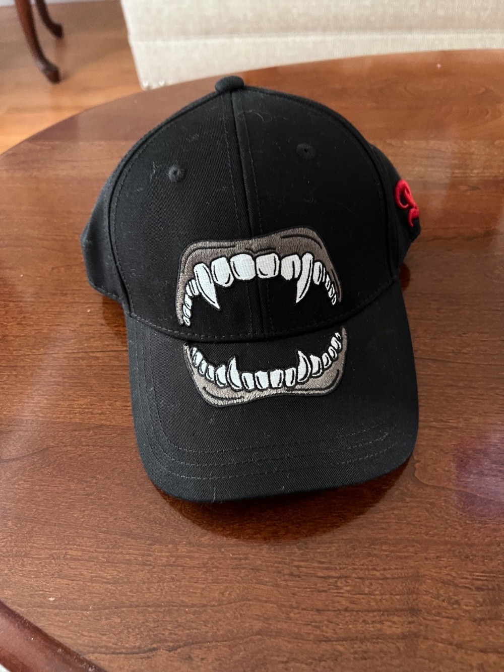 Dracula fang baseball cap